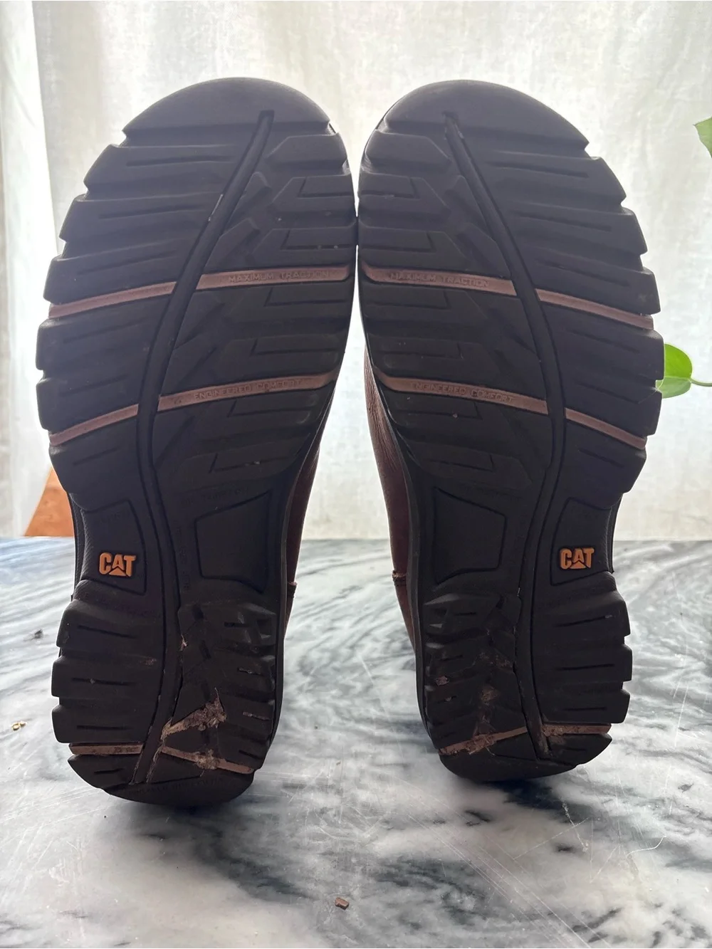 Caterpillar Brown Leather Chelsea Steel Toed Work/Hiking Boot